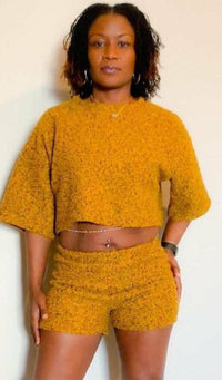 Kozy Kalyssa Sheep Terry Top and Short Set