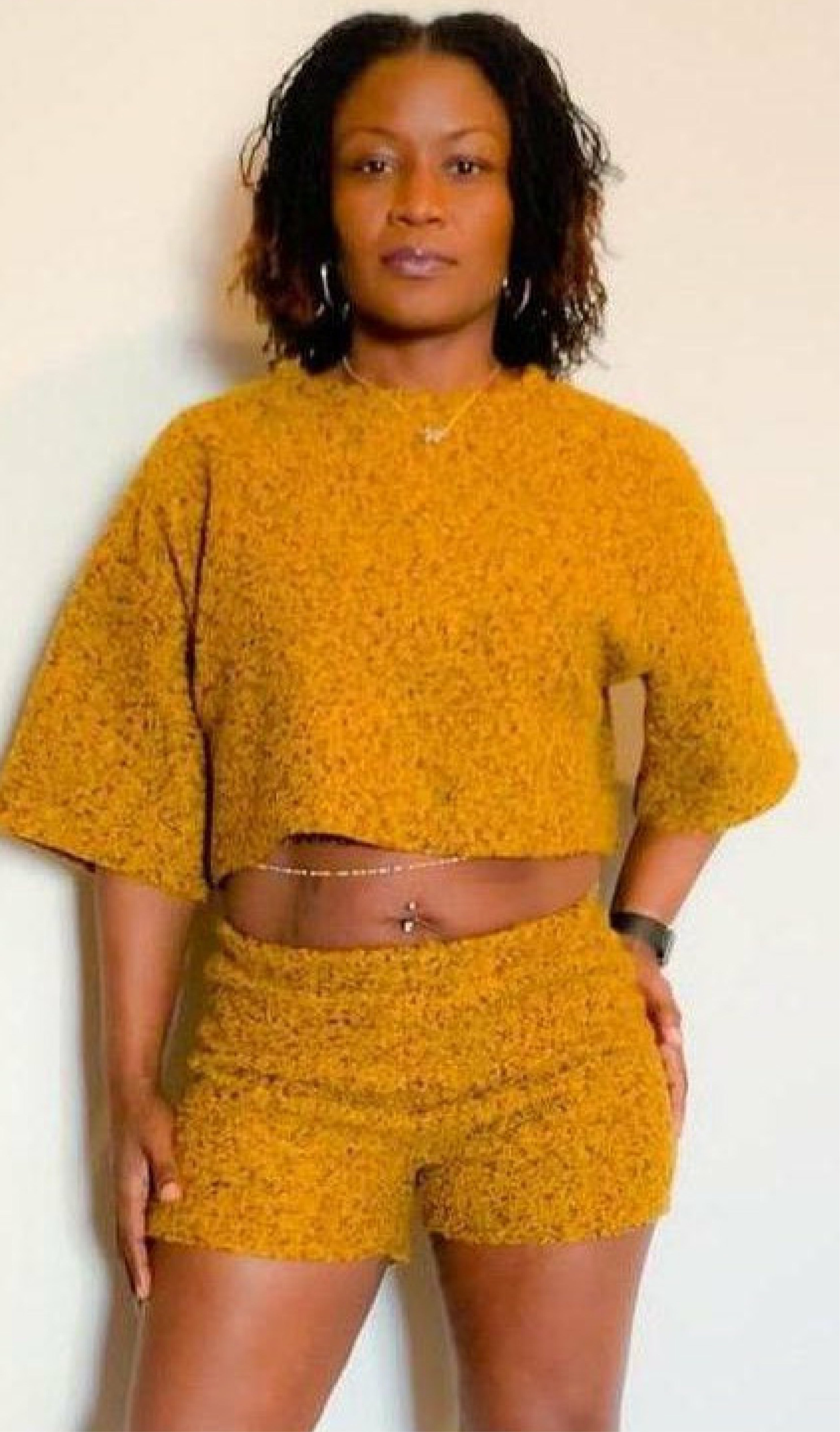 Kozy Kalyssa Sheep Terry Top and Short Set