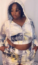 Let's get busy plus size short set