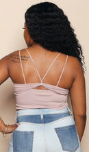 Two-toned denim ripped shorts