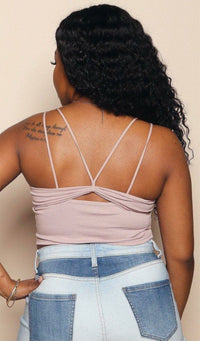 Two-toned denim ripped shorts