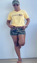 CHOCLIT 100% MELANIN V-neck tshirts