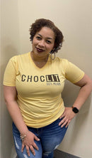 CHOCLIT 100% MELANIN V-neck tshirts