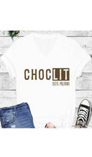 CHOCLIT 100% MELANIN V-neck tshirts