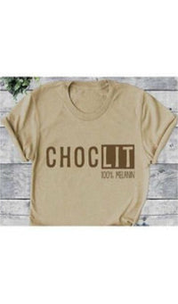 Choc Lit Round neck T-shirts