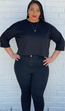 Nancy oversized crop top