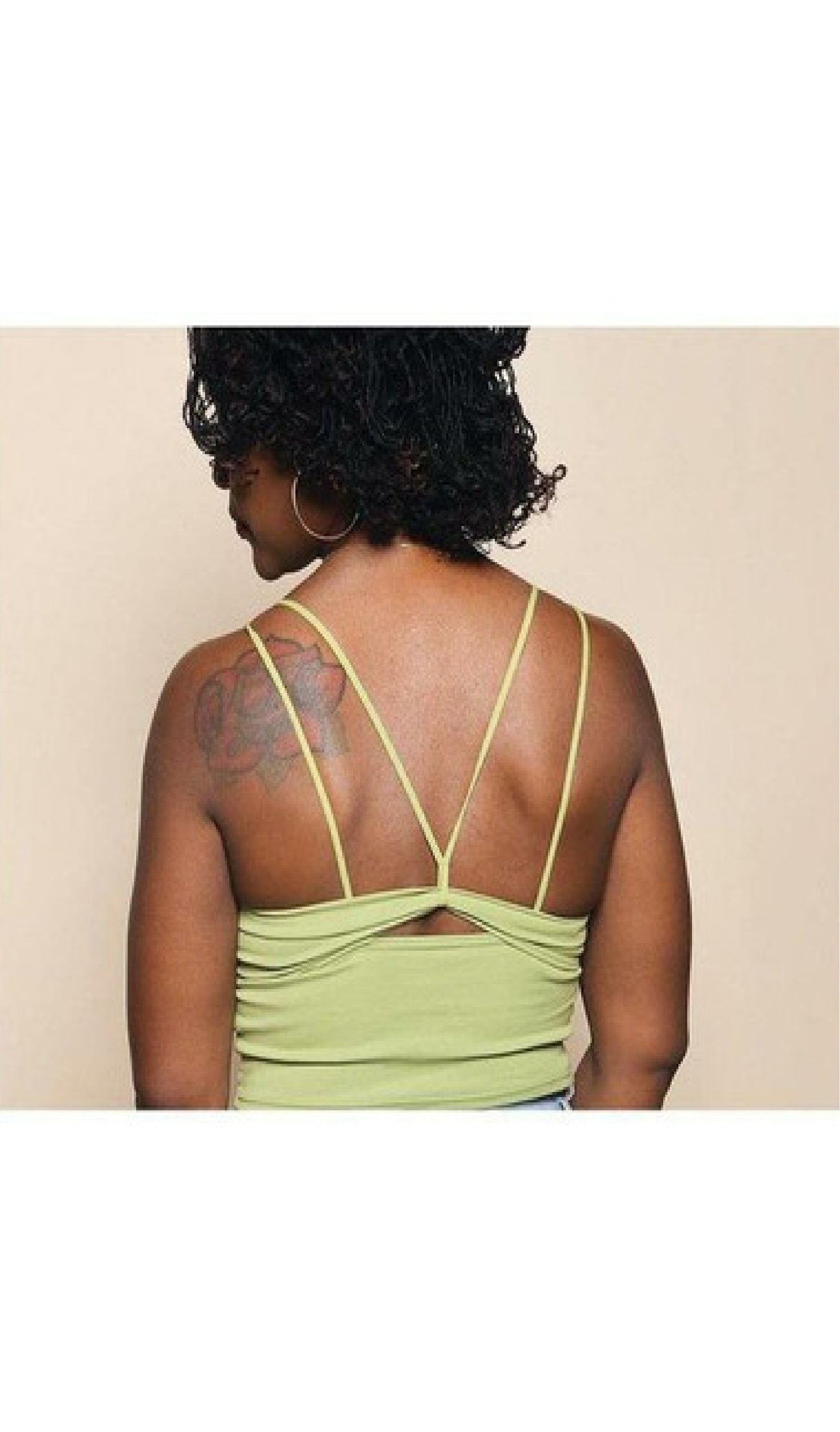 Solid color cropped cami tops