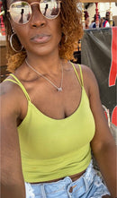 Solid color cropped cami tops