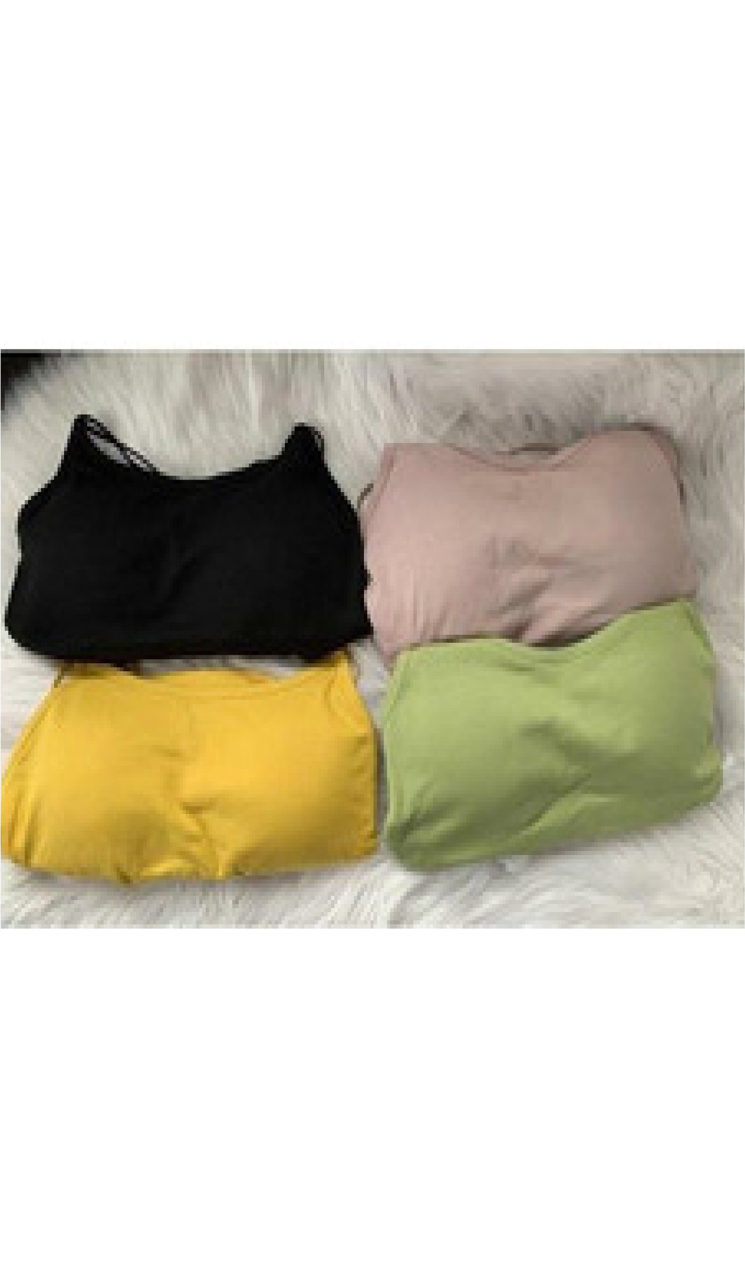 Solid color cropped cami tops