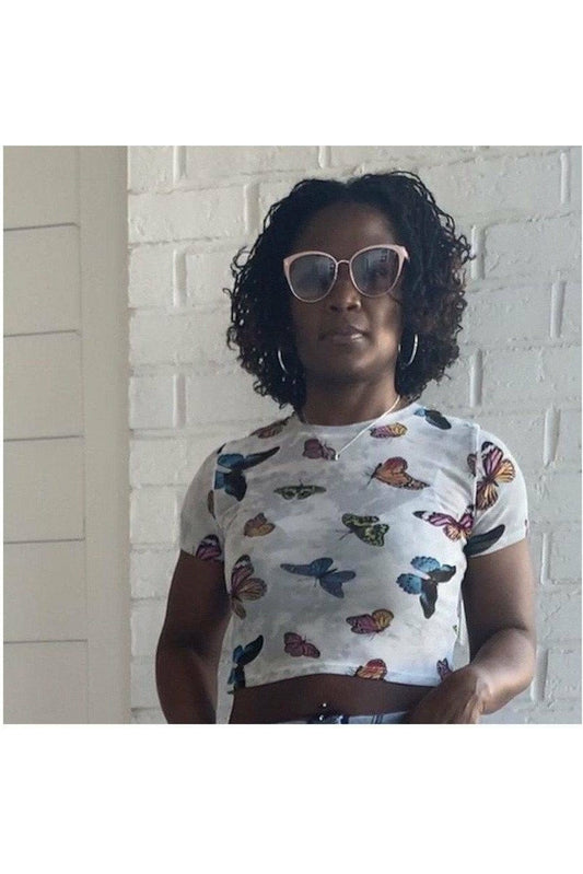 My Love for Butterflies Top - Nore's Fashion