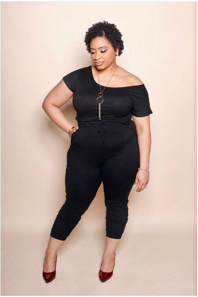 Not So Basic Plus Size Jumpsuit - Nore's Fashion