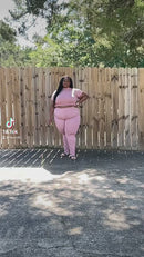 Pink Lucy 2pc Plus Size Set