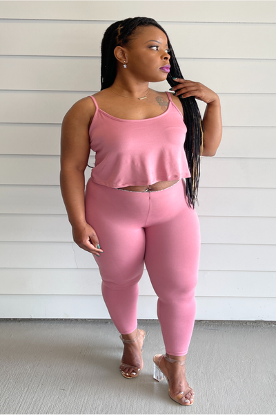 Nini 2pc cami top and legging set - Nore's Fashion