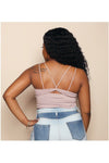 Solid color cropped cami tops - Nore's Fashion