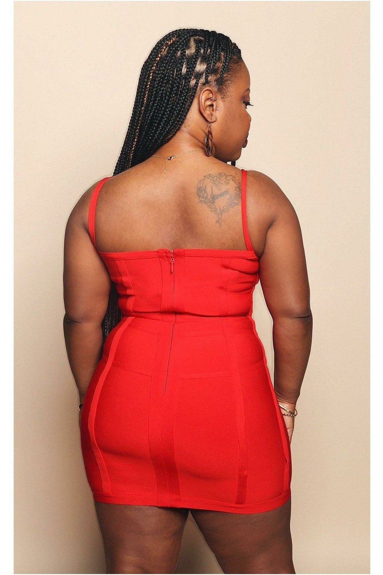 Tan's Fitted Sexy Dress - Nore's Fashion