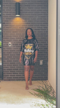 Birthday Queen Sequin Dress