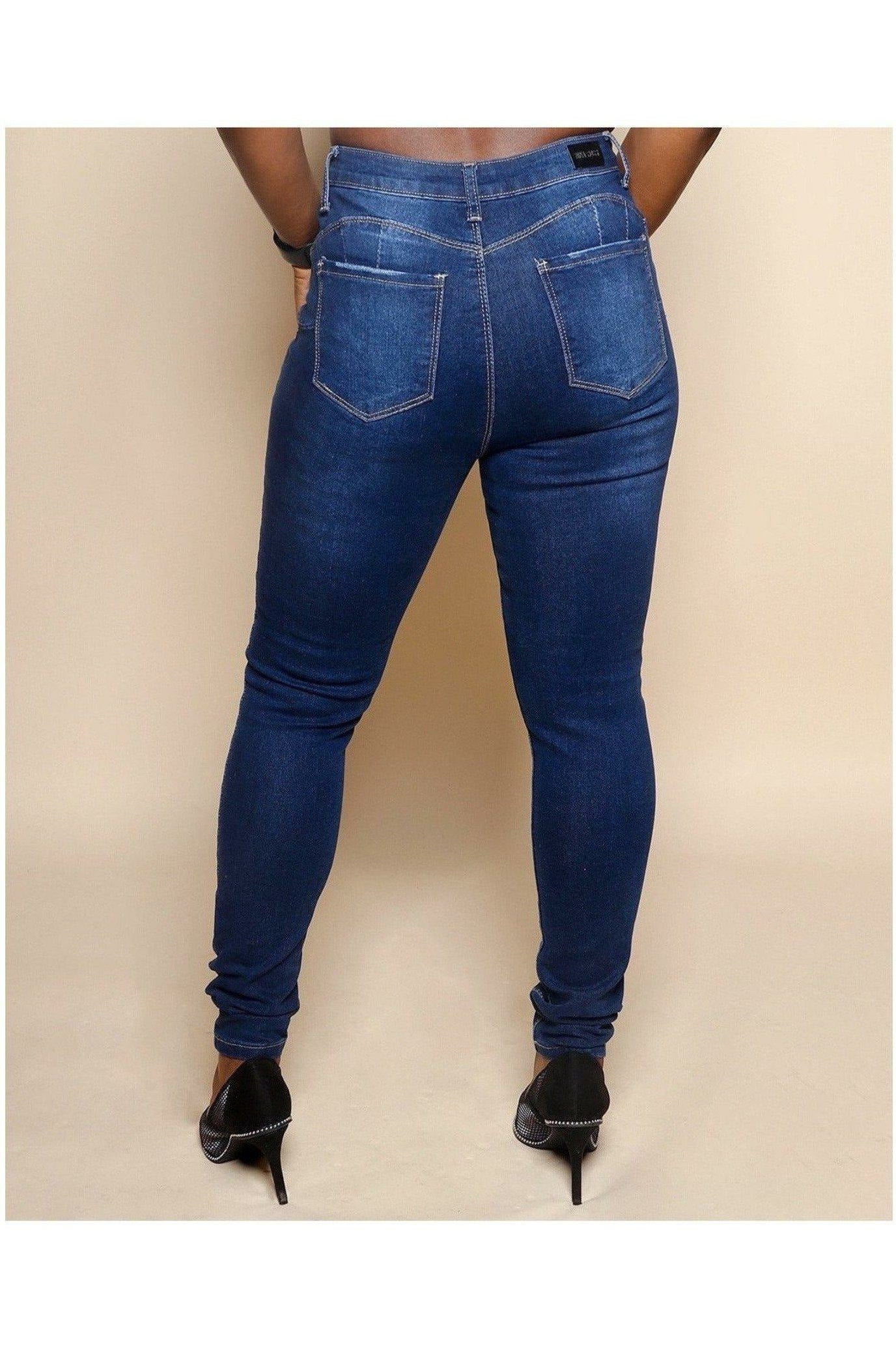 Don't be mistaken dark denim jeans - Nore's Fashion