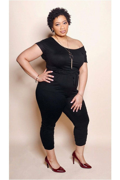Not So Basic Plus Size Jumpsuit - Nore's Fashion