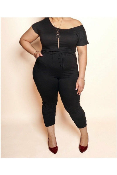 Not So Basic Plus Size Jumpsuit - Nore's Fashion