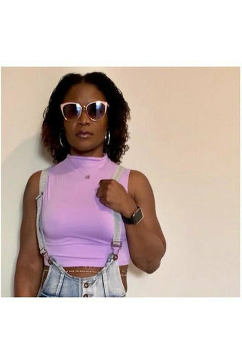 Kaye's Sleeveless Crop Tops - Nore's Fashion