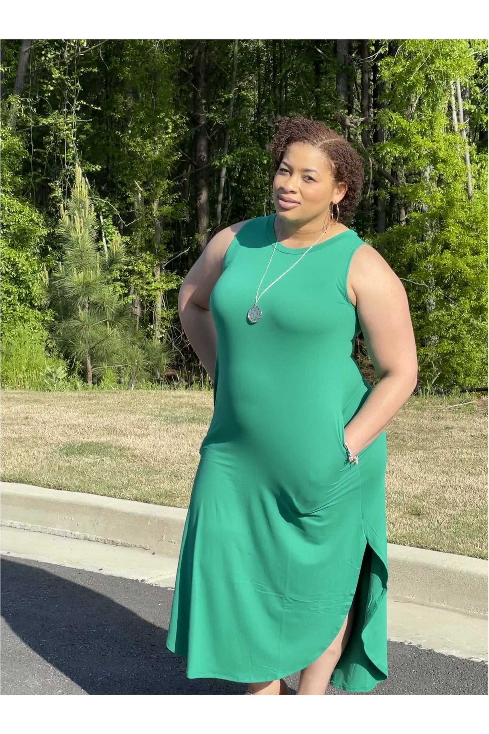 Mary Scott Side Slit Dress - Nore's Fashion