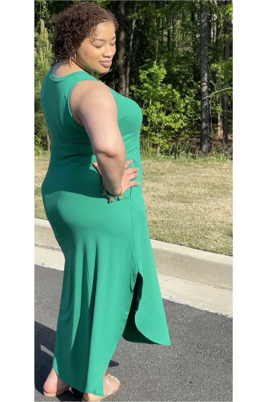 Mary Scott Side Slit Dress - Nore's Fashion