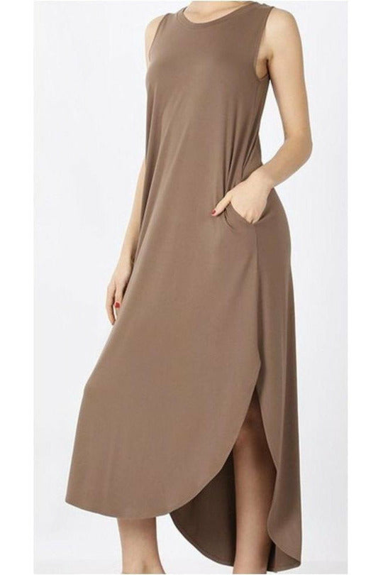 Mary Scott Side Slit Dress - Nore's Fashion