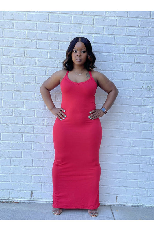 Foolin' Around Racerback Maxi Dress - Nore's Fashion