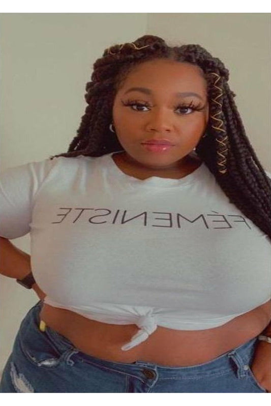 Plus size FÉMENISTE T-shirt - Nore's Fashion