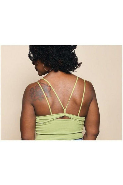 Solid color cropped cami tops - Nore's Fashion