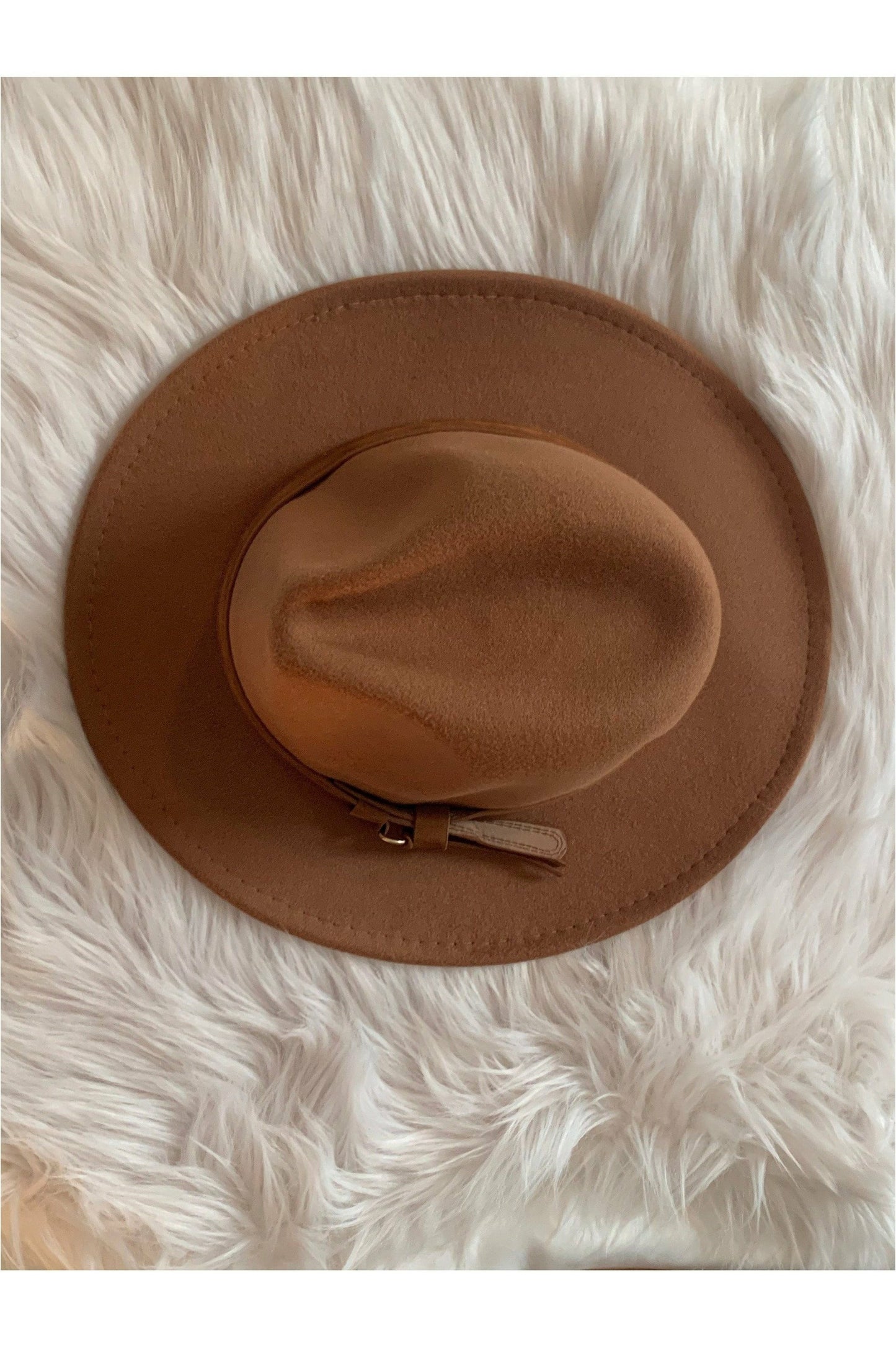 Fedora Hats with solid brown leather strap - Nore's Fashion