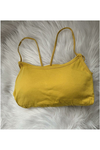 Solid color cropped cami tops - Nore's Fashion