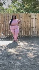 Pink Lucy 2pc Plus Size Set
