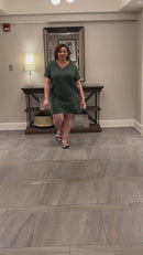 Comfort Me Plus Size Vneck Dress