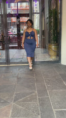 Toya’s Fitted Midi Dress