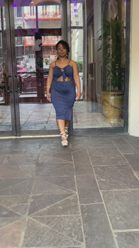 Toya’s Fitted Midi Dress