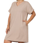 Comfort Me Plus Size Vneck Dress