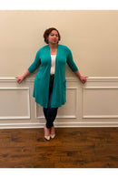 Samantha 3/4 Sleeve Cardigans - Nore's Fashion