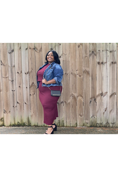Don't Hurt 'Em Kmccall Plus Size Skirt Set - Nore's Fashion