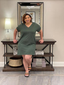 Comfort Me Plus Size Vneck Dress
