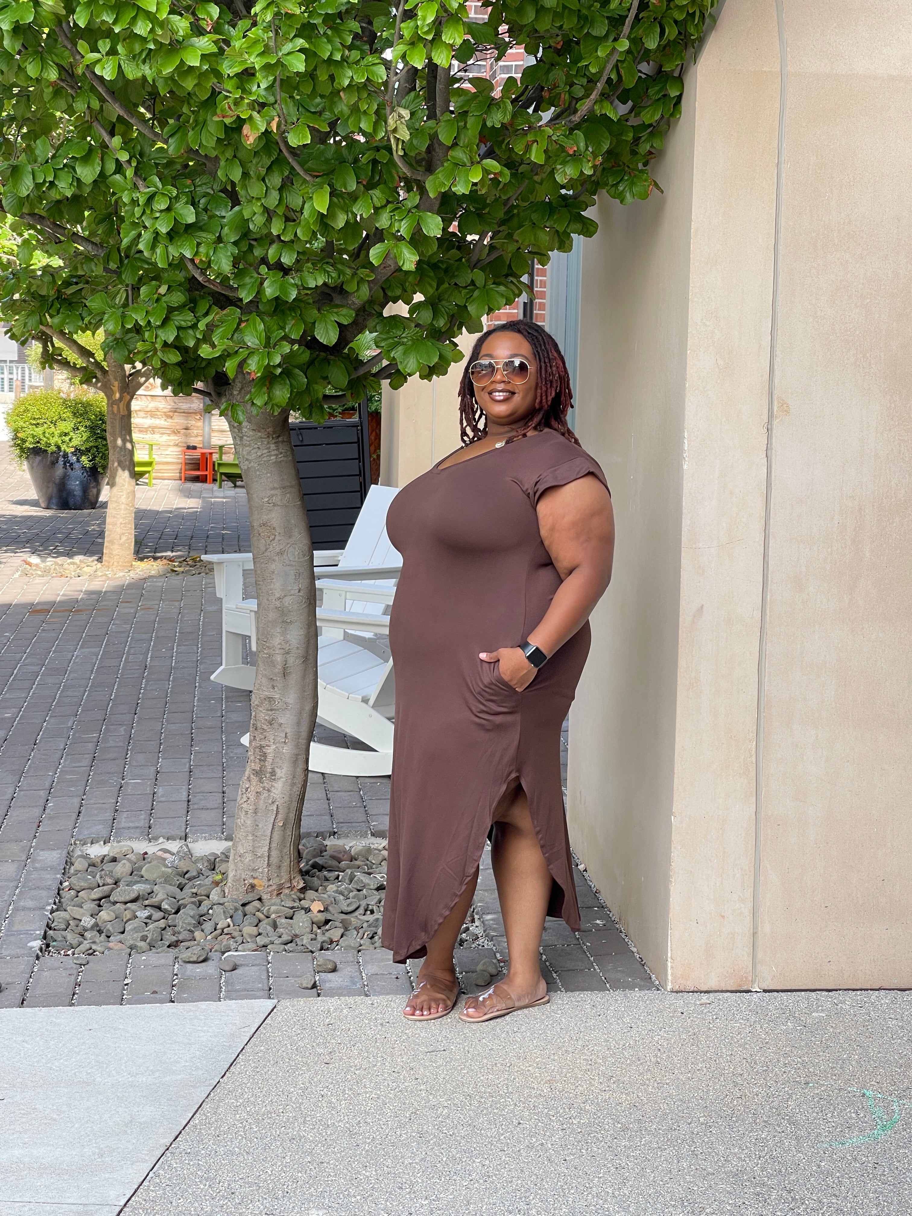 Hershey’s Kisses Plus Size Vneck Maxi Dress