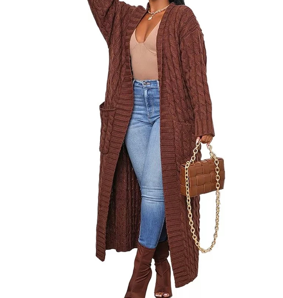 Long Knit Cardigan