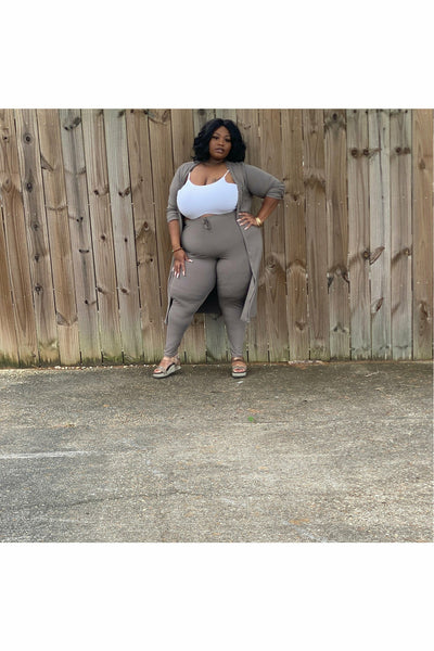 Michelle's 2pc Plus Size Cardigan Set