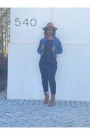 Ripped Dark Denim Jacket