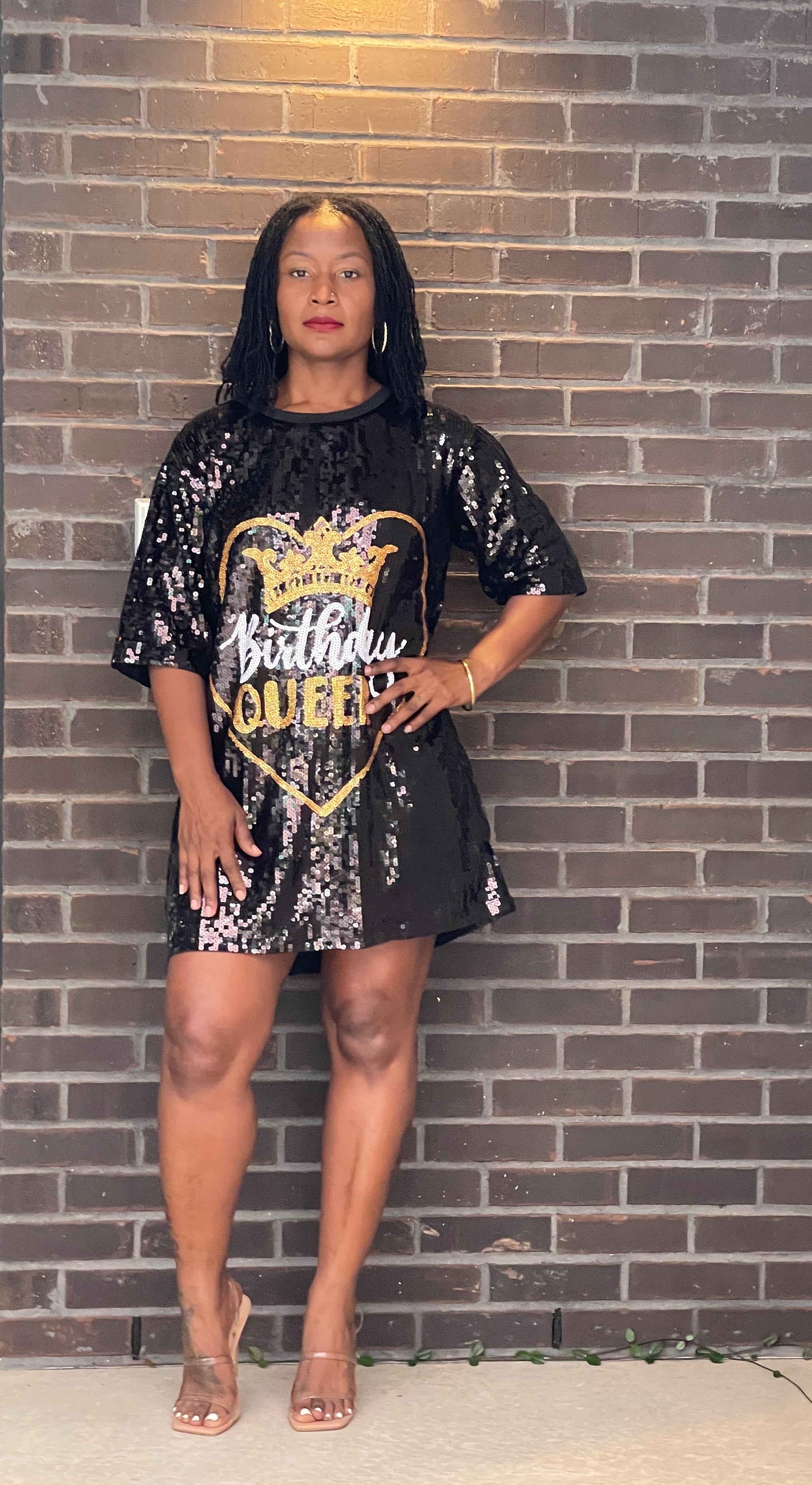 Birthday Queen Sequin Dress