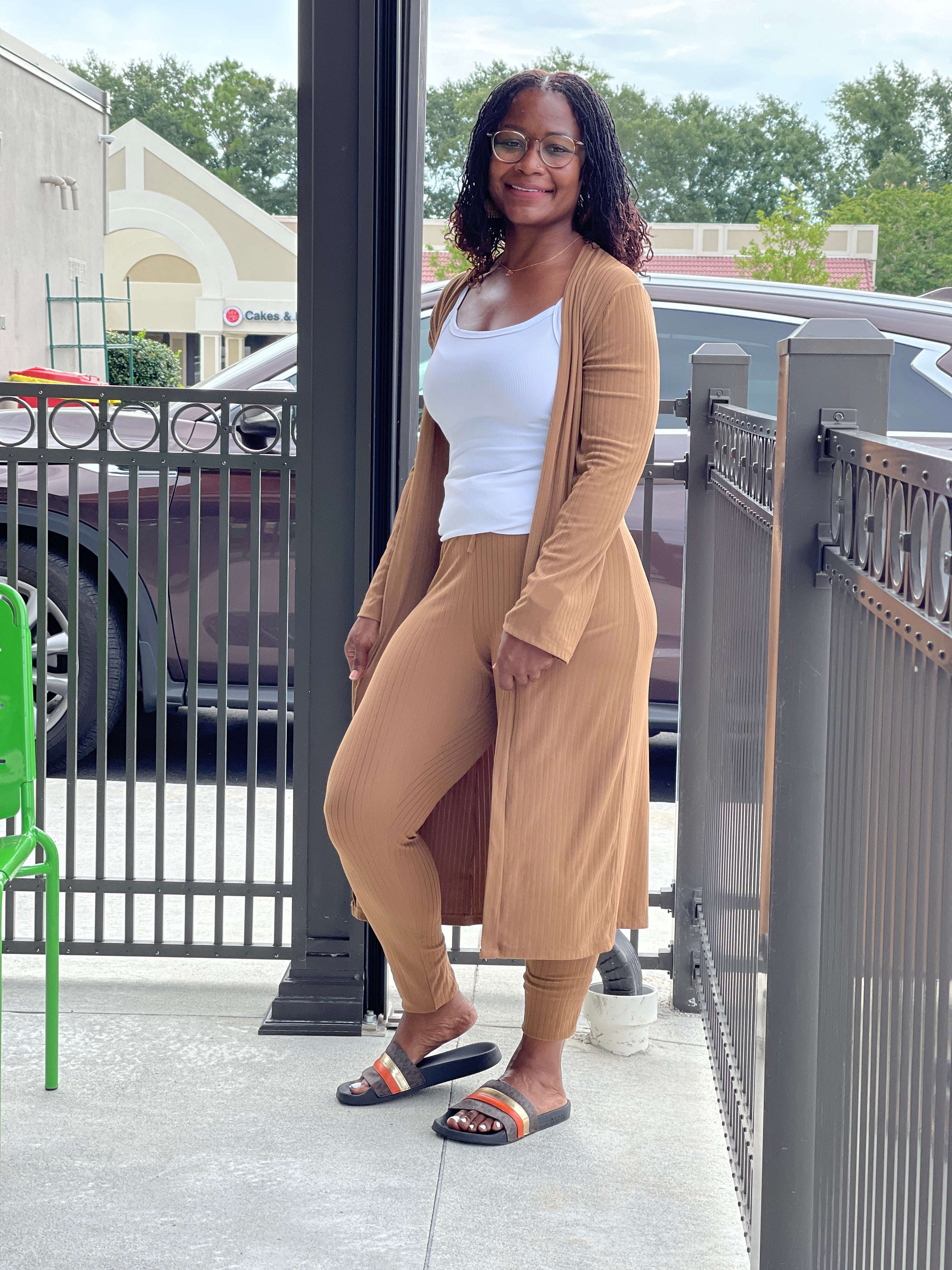 Michelle's 2pc Cardigan Set