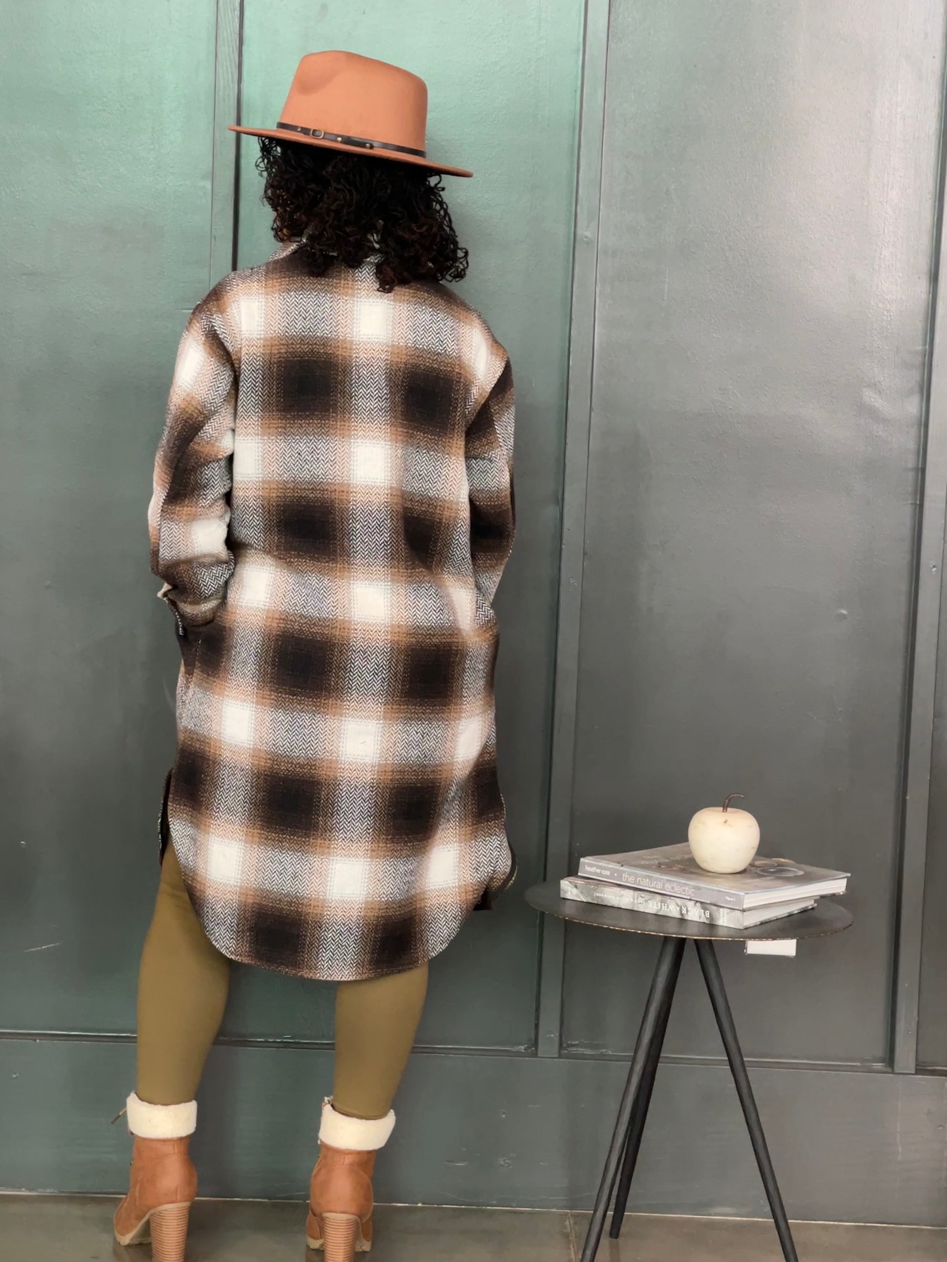 Woven Plaid Jacket