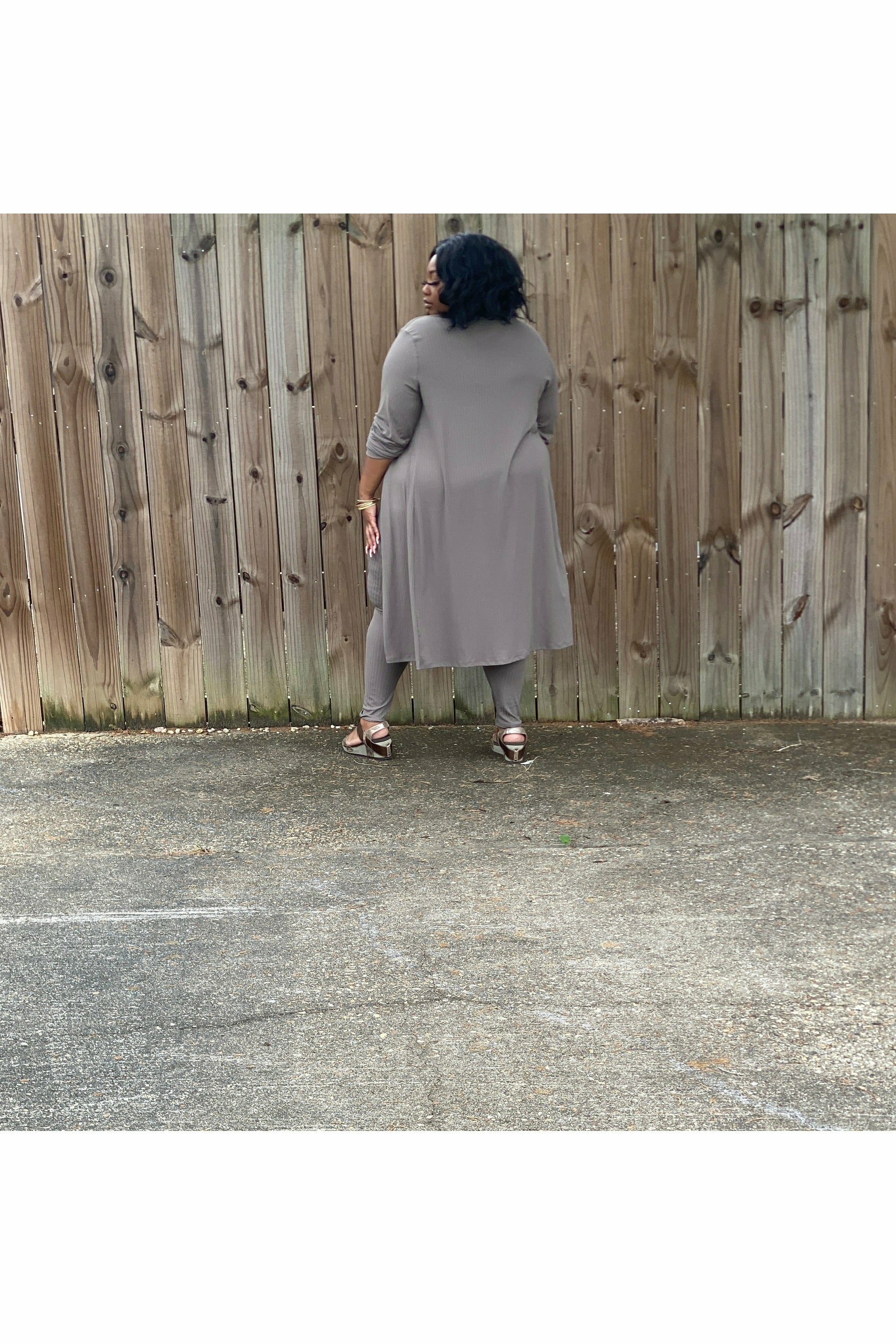 Michelle's 2pc Plus Size Cardigan Set