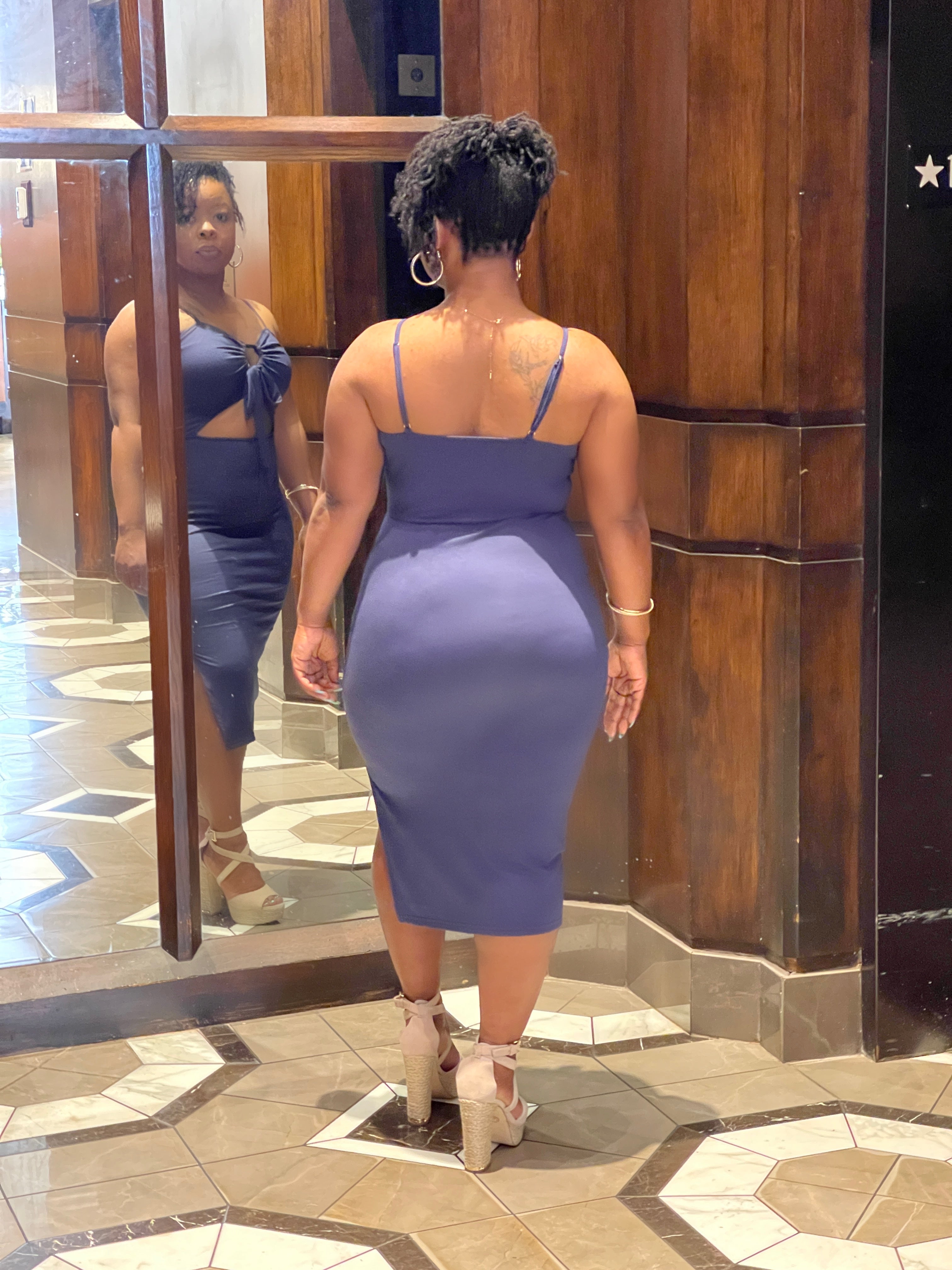 Toya’s Fitted Midi Dress