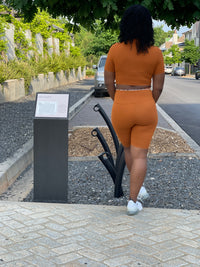 Almond Joy 2pc Crop Top Set